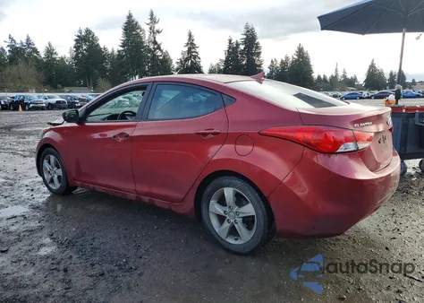 2013 Hyundai Elantra Gls из США, поврежденный, VIN 5NPDH4AE3DH348038